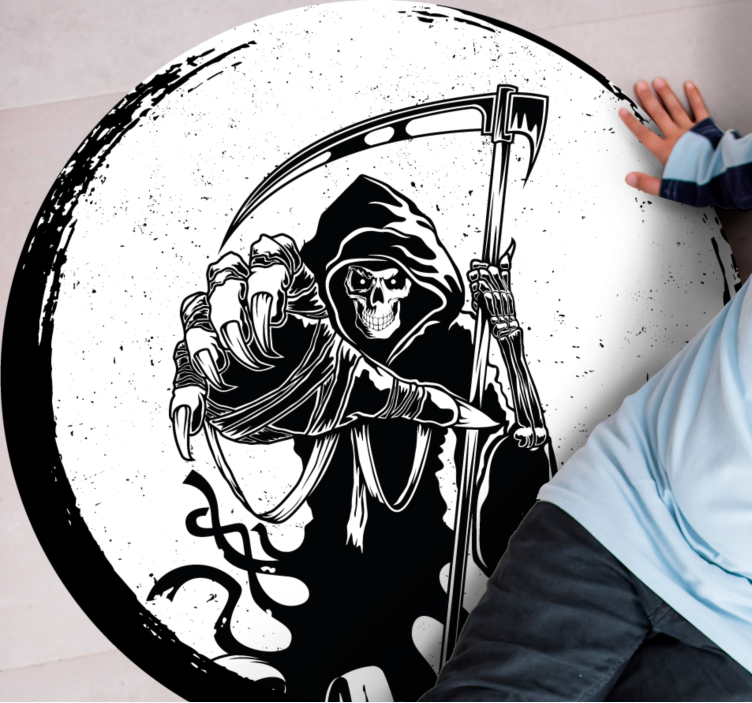 vinylový koberec halloween motív kosatky - Tenstickers