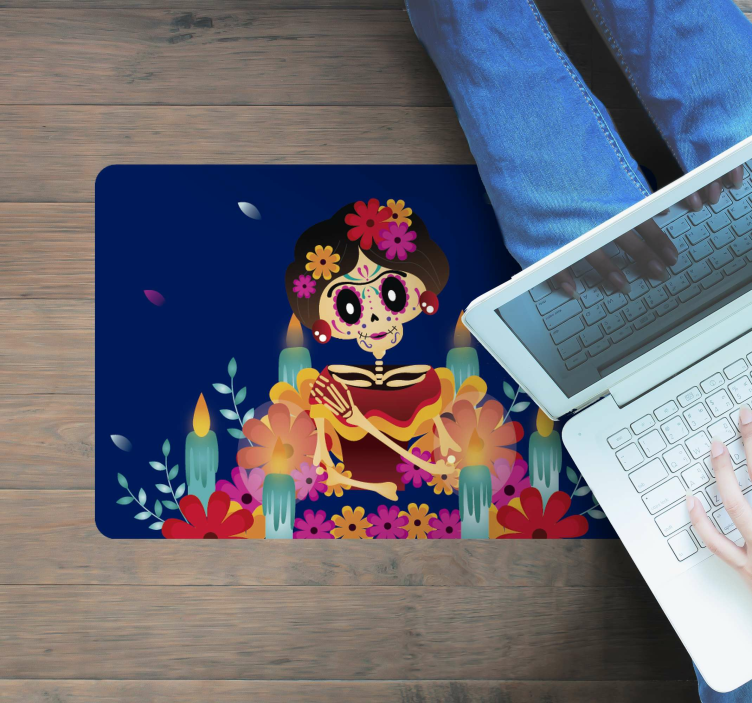 vinylový koberec halloween slávnostná kostra - Tenstickers