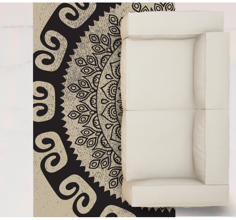 vinylový koberec mandala sofistikovaný motív - Tenstickers