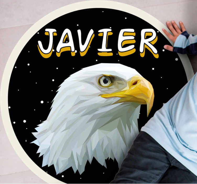 vinylový koberec s menom prispôsobiteľný orol - Tenstickers