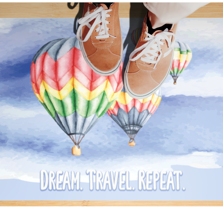 Vinylový koberec minimalisticky cesta prianí sa opakuje - Tenstickers