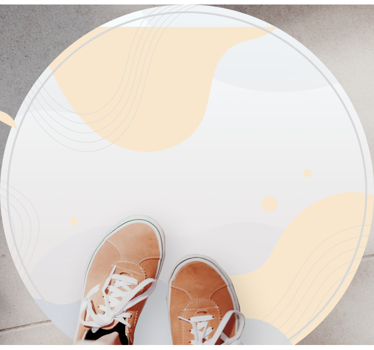 vinylový koberec minimalisticky motívy jemných vĺn - Tenstickers