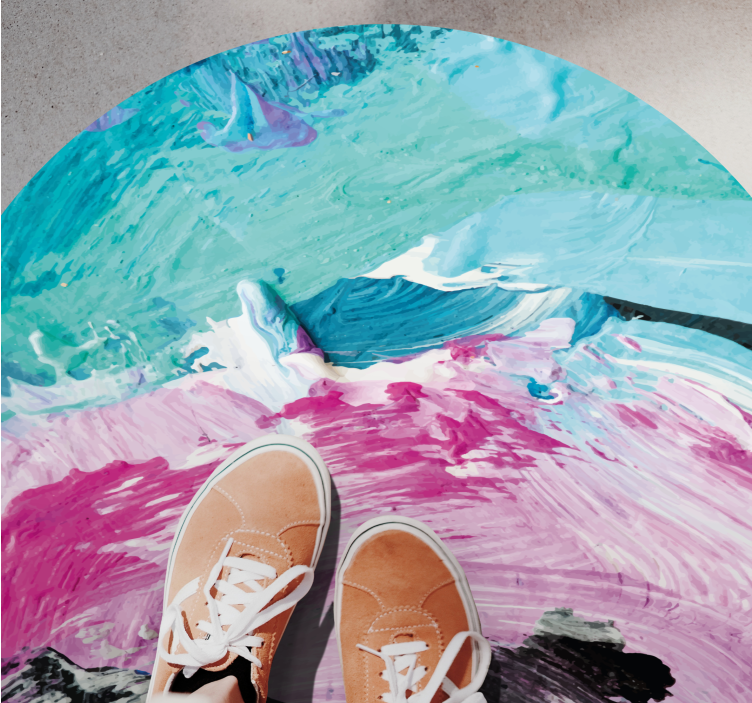 rôzne vzorované vinylové koberce živý abstraktný točenie - Tenstickers