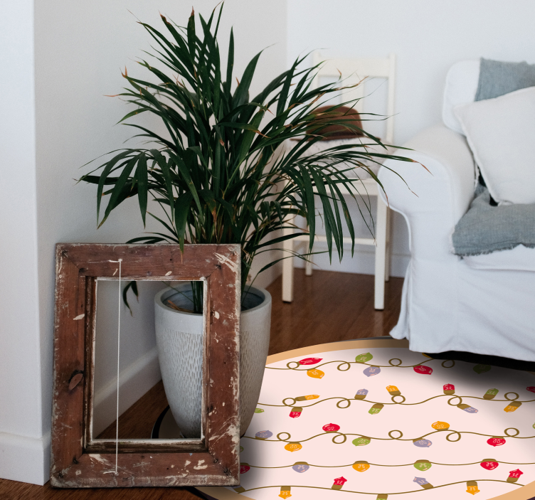 vinylový koberec na udalosti slávnostná girlanda - Tenstickers