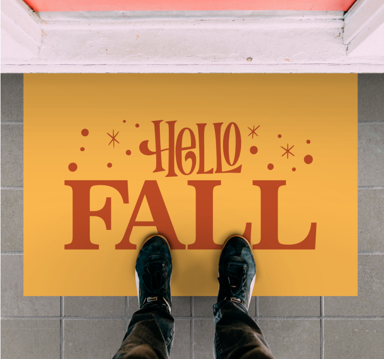 vinylový koberec citáty vítame jesenné vibrácie - Tenstickers