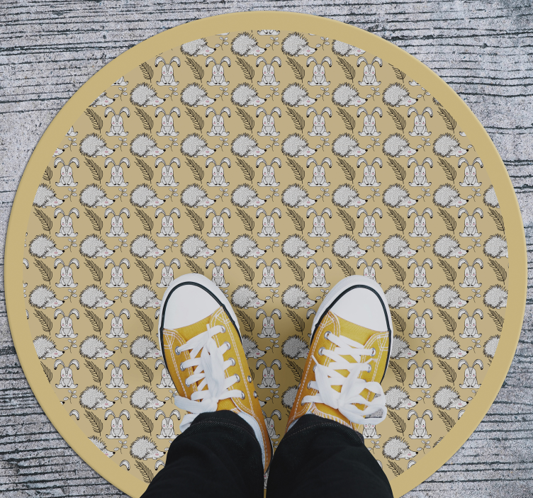 vinylový koberec pre bábätko ilustrácie ježka - Tenstickers