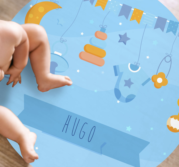 vinylový koberec pre bábätko prispôsobená výzdoba škôlky - Tenstickers