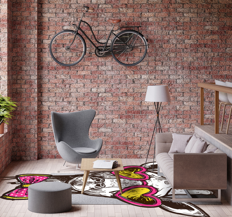 Originálny vinylový koberec so žirafou - Tenstickers