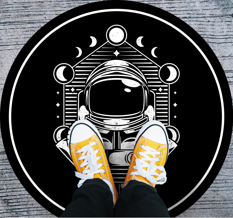 vinylový koberec pre mládež grafika astronauta - Tenstickers