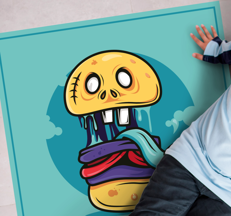 vinylový koberec pre mládež hlúpa lebka, charakter - Tenstickers