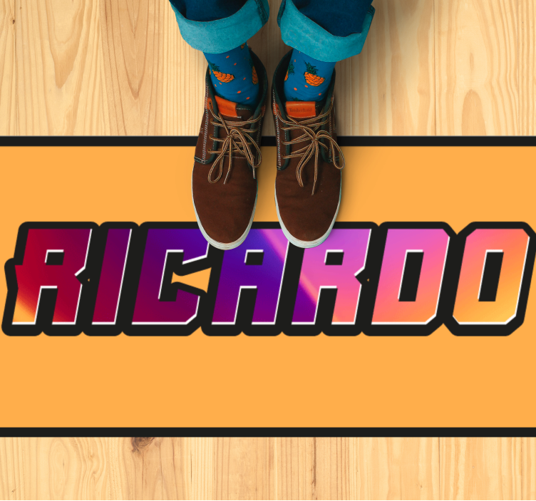 vinylový koberec pre mládež vlastný textúrovaný názov - Tenstickers