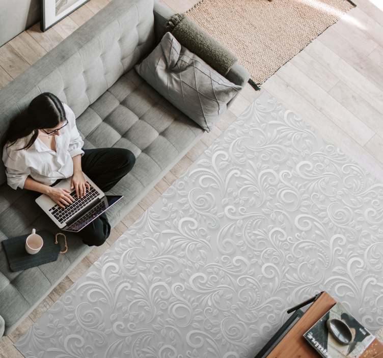 3d vinylový koberec s vírivým vzorom pre domácu kanceláriu - Tenstickers