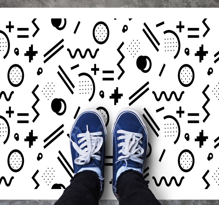 rôzne vinylové koberce pre deti dynamická hra vzorov - Tenstickers