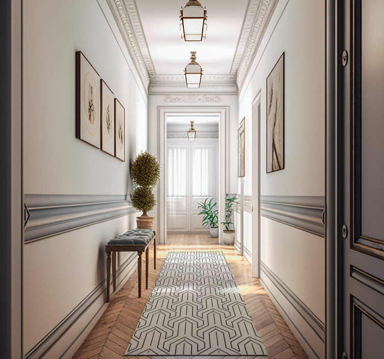 vinylový koberec geometrické tvary patrón geometrico - Tenstickers