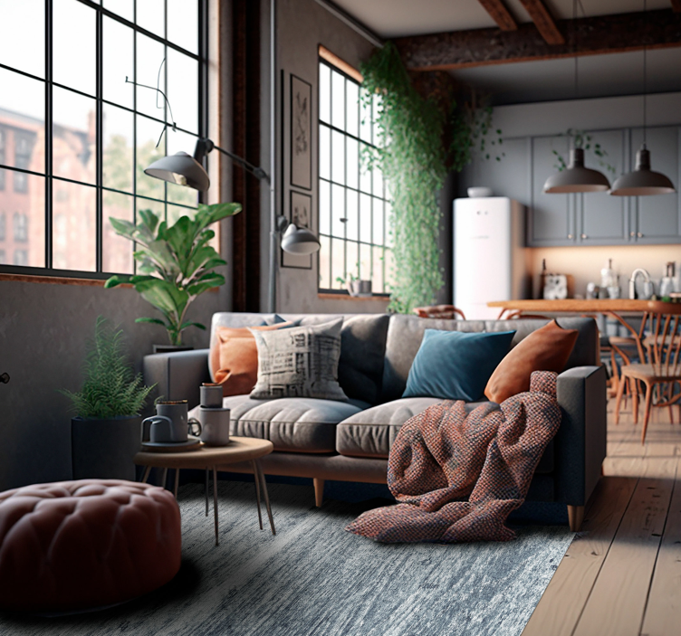 kamene vinylový koberec efecto cemento a rayas - Tenstickers