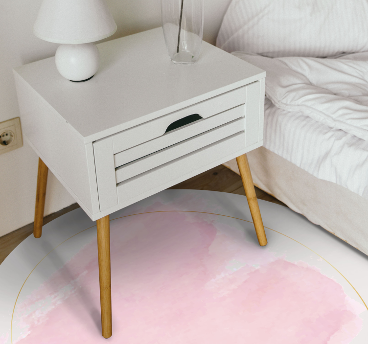 okrúhly vinylový koberec abstraktné botanické - Tenstickers