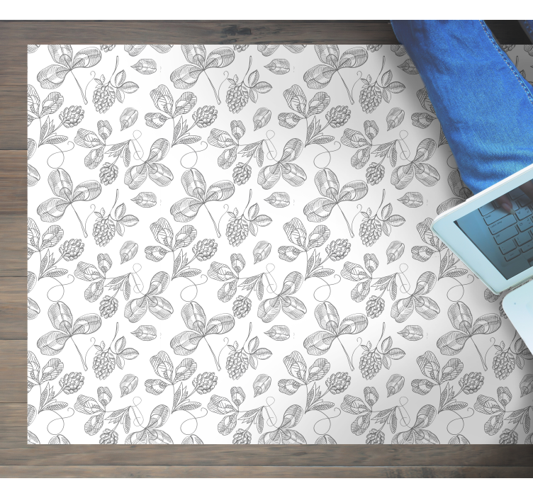 vinylový koberec kvety a rastliny botanická lineárna - Tenstickers