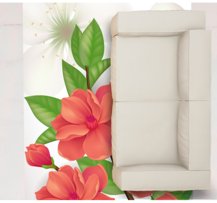 Vinylový koberec s kvetmi farebné kvetinové usporiadanie - Tenstickers