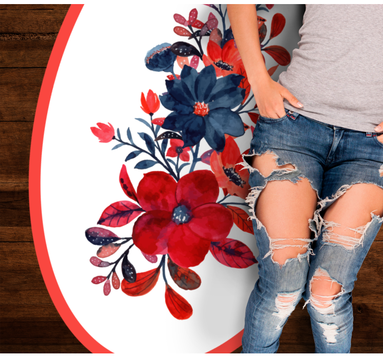 vinylový koberec s kvetmi kvetinový aranžmán - Tenstickers