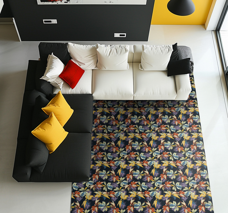 vinylový koberec s kvetmi tropické botanické - Tenstickers