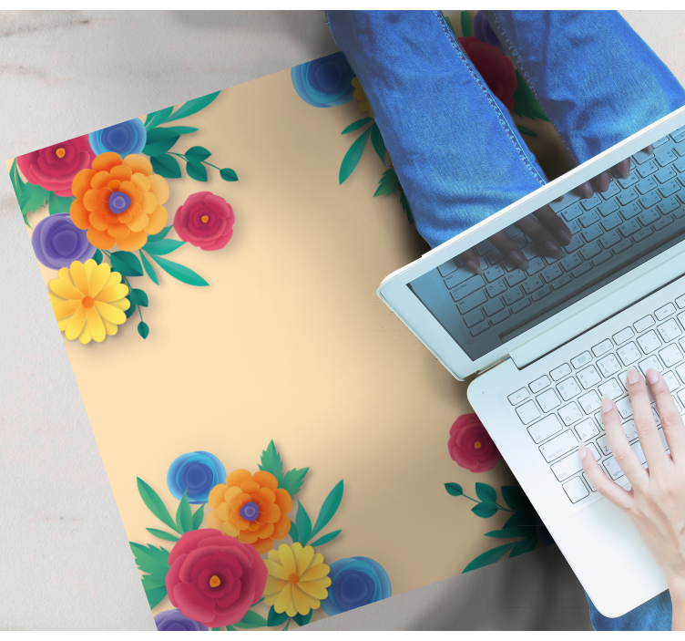 vinylový koberec s kvetmi živý kvet - Tenstickers