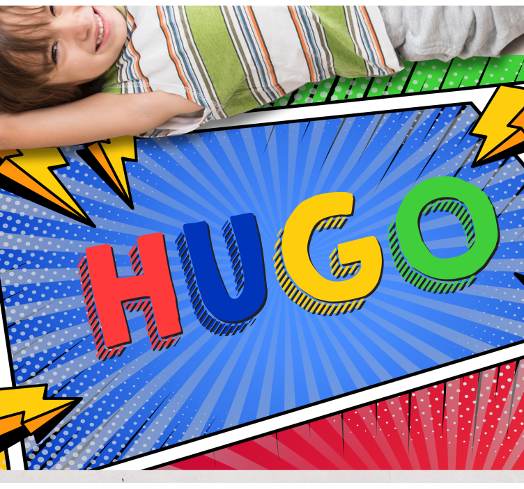 rôzne vinylové koberce pre deti farebný názov s osvetlením - Tenstickers