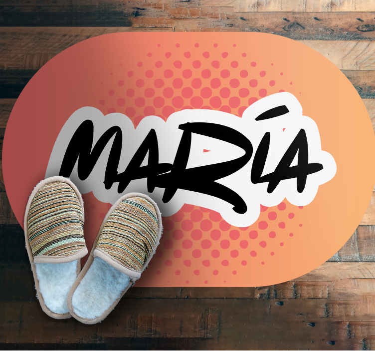 vinylový koberec s menom návrh mena - Tenstickers