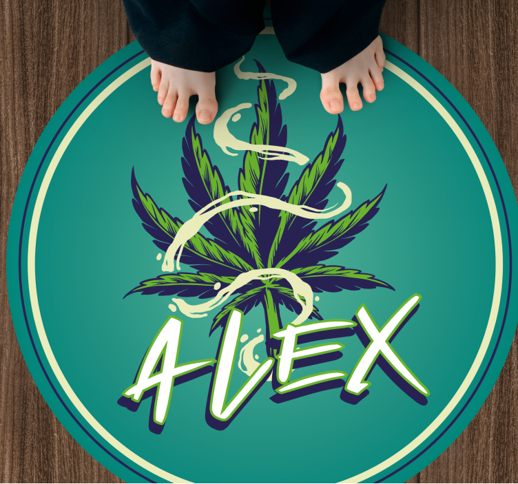 vinylový koberec pre mládež kruh mien - Tenstickers