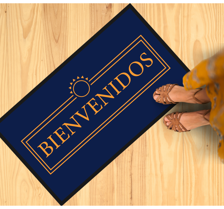 moderný vinylový koberec pozdravná správa - Tenstickers