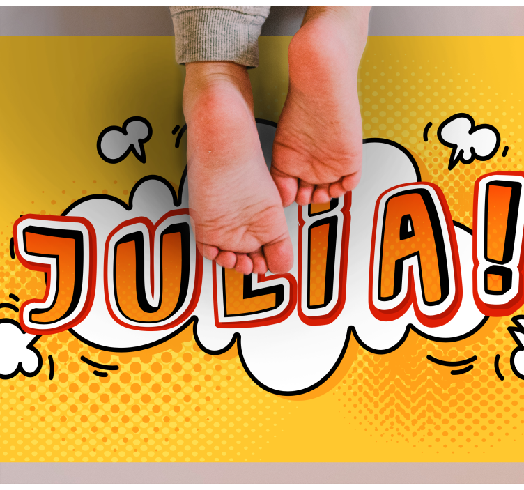 rôzne vinylové koberce pre deti graffiti názov oblak - Tenstickers