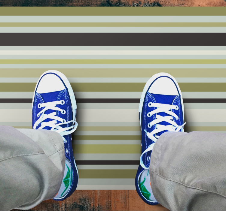 pruhovaný vinylový koberec pruhový vzor Overlay - Tenstickers