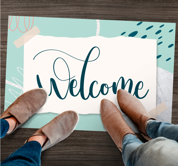 vinylový koberec citáty elegantný vstupný text - Tenstickers