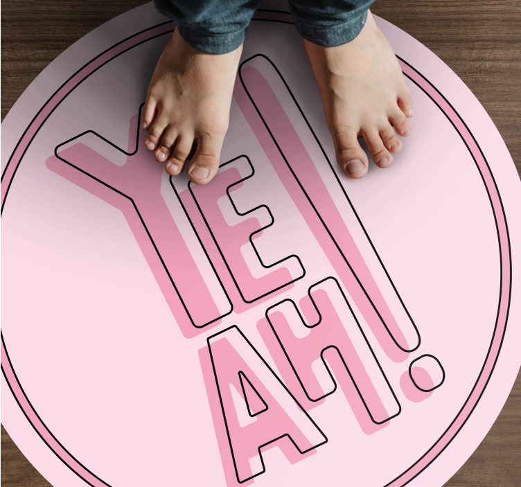 vinylový koberec citáty expresívny textový motív - Tenstickers