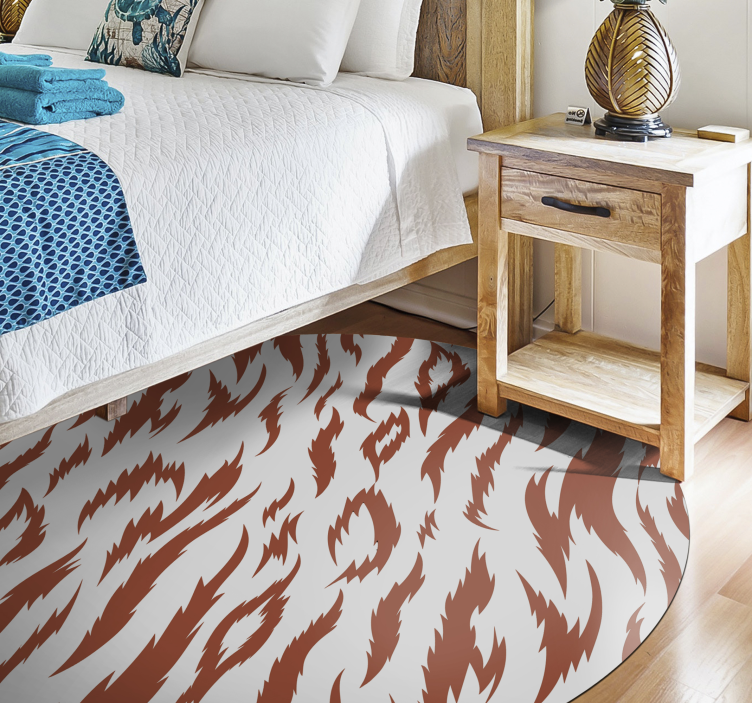 vinylový koberec zvierací vzor motív tigrích pruhov - Tenstickers