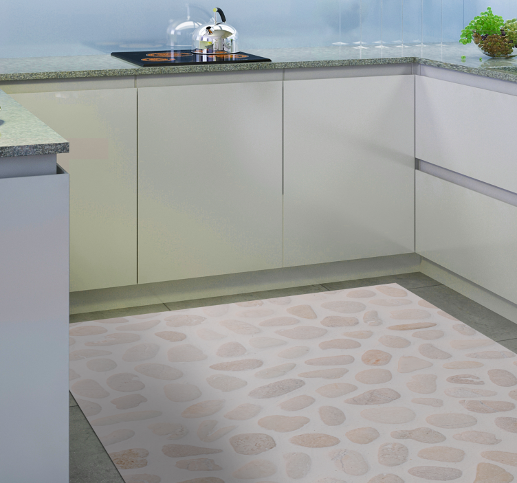 vinylový koberec zvierací vzor neutrálny kamienkový vzor - Tenstickers