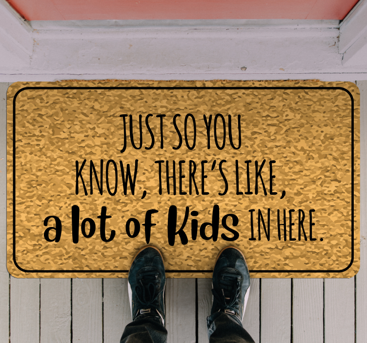 Vtipný detský textový koberec - Tenstickers