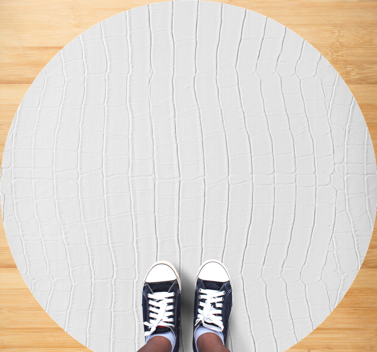 vinylové koberce zvieratá biely krokodílí vzor - Tenstickers