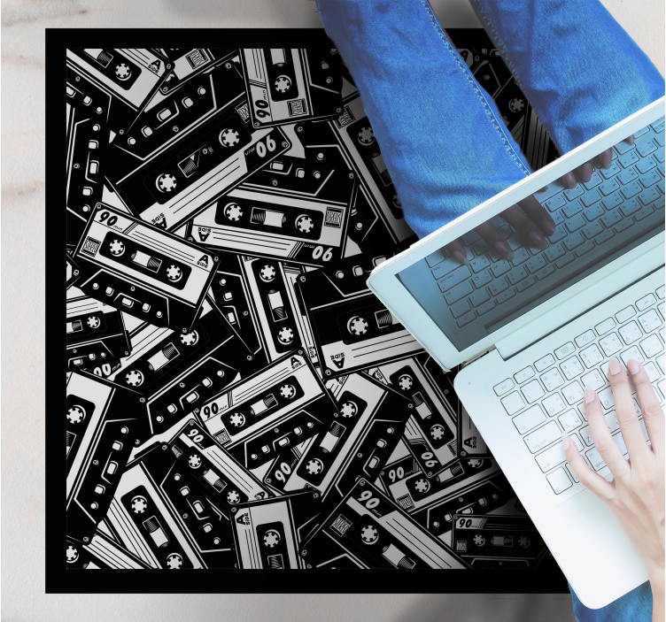 vinylový koberec pre mládež motív kazety - Tenstickers