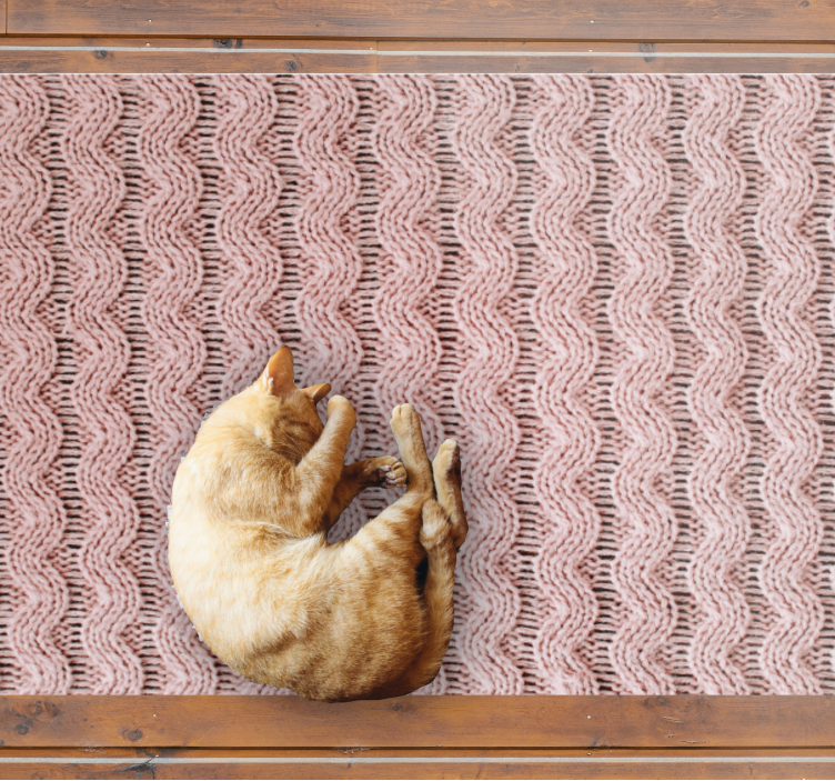 vinylový koberec do spálne vlnitý vzor - Tenstickers