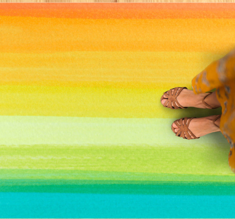 vinylový koberec do obývačky žiarivé gradientné čiary - Tenstickers