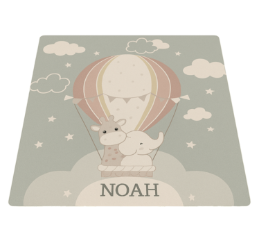 Rôzne vinylové koberce pre deti s pastelovým balónom - Tenstickers