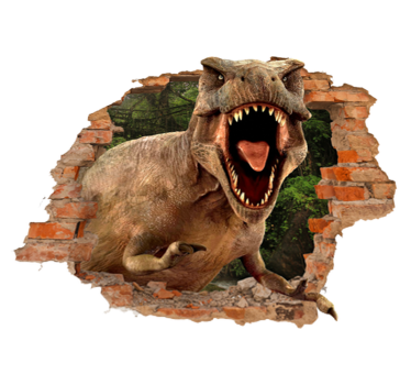 Detský vinylový koberec 3d t-rex - Tenstickers