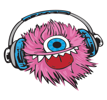 Detský vinylový koberec ružové chlpaté monštrum - Tenstickers