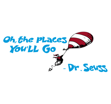 Detský vinylový koberec kam pôjdeš - drseuss - Tenstickers
