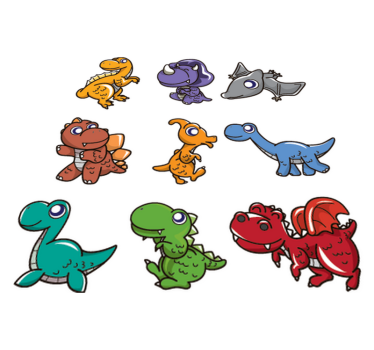 Detský vinylový koberec s detskými dinosaurami - Tenstickers
