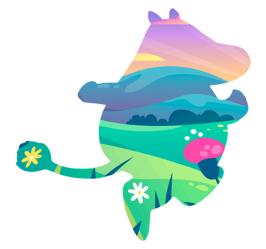 Detský vinylový koberec moomin svet - Tenstickers