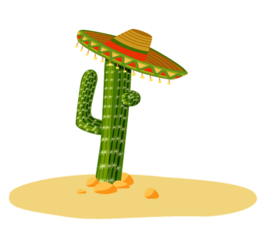 Detský vinylový koberec s mexickým klobúkom - Tenstickers