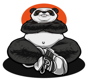 Detský vinylový koberec panda fešák - Tenstickers
