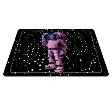 Detský vinylový koberec astronaut s rádiopáskou - Tenstickers