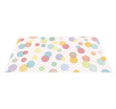 Puntíky pastelové odtiene deti vinyl koberec - Tenstickers